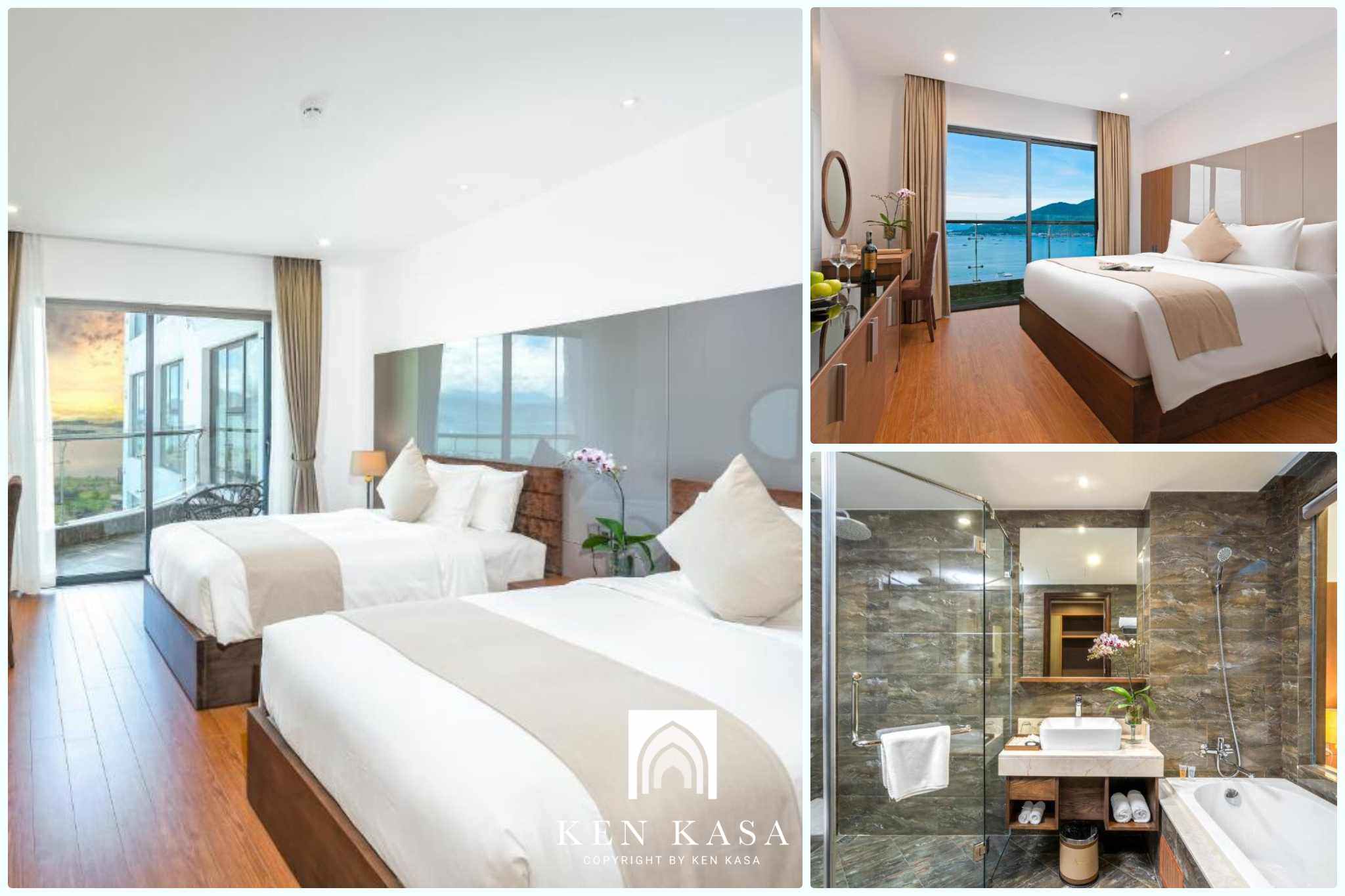 Mẫu ph&ograve;ng deluxe đẹp Alan Sea Hotel Da Nang 